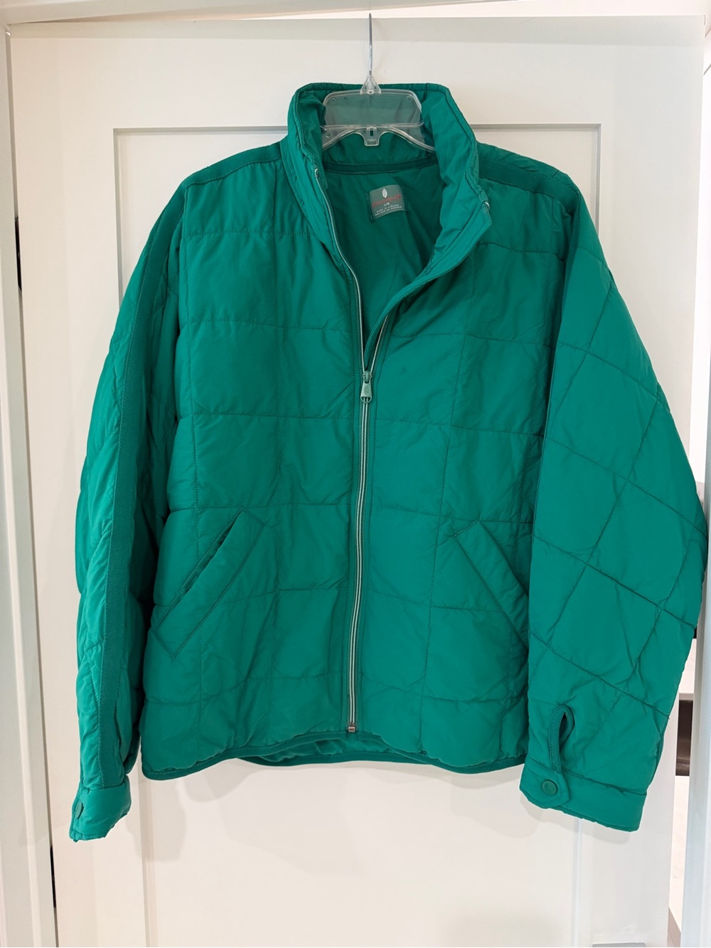 FP Movement Free People Pippa Packable Puffer Jacket Green Large $198 retail